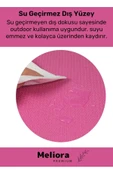 Taşıma Askılı Konfor Modeli Çift Taraflı Kaymaz Yoga Meditasyon Minderi Pembe Siyah Mat - 4