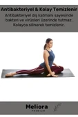 Taşıma Askılı Konfor Modeli Çift Taraflı Kaymaz Yoga Meditasyon Minderi Siyah Mat - 6