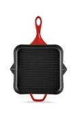 Hosse Hskgtv 2828 Kare Grill Döküm Tava 28X28 cm Yardımcı Kulplu Kırmızı - 3