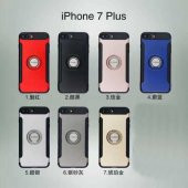 Apple iPhone 7 Kılıf Yüzük Standlı Kalın Silikon Kapak - 10