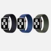 Apple Watch Örgü Solo Loop Kordon 40mm M Beden 14.7cm (Seri 2 3 4 5 6 SE) K32 - 6