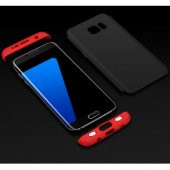 Samsung Galaxy S7 Edge Kılıf 360 Derece Tam Korumalı 3 Parçalı Ultra İnce Mat Kapak - 5