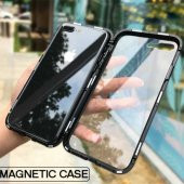 Apple iPhone 7 Plus Kılıf 360 Derece Korumalı Çift Parçalı Mıknatıslı Arkası Cam Kapak - 8