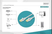 Digitus Zırhlı Patch Kablo Cat6A Gri (0,25m) - 2