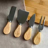 Ivory Paslanmaz Çelik Peynir Bıçağı Seti 4 Parça 13cm - 1