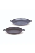 FMS Döküm Kavurma Tenceresi Çift Kulplu 36cm Gri - G3021GRI - 1