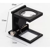 28x28 Mm Katlanır Sayaçlı Metal Lüp, 2 Led Işıklı Büyüteç Tekstil Th9005a - 2