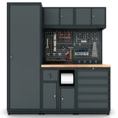 1.8 Metre Modüler Çalışma Tezgahı İE.36.18.04 - 3