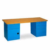 2.1 Metre Çalışma Tezgahı 6 Çekmeceli Dolaplı İE.CCT.21.6 - 2