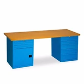 2.1 Metre Çalışma Tezgahı 7 Çekmeceli Dolaplı İE.CCT.21.7 - 2