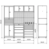 1.8 Metre Modüler Çalışma Tezgahı İE.36.18.05 - 4