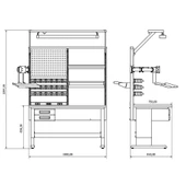 1.5 Metre Elektronikçi Çalışma Tezgahı İE.36.11.01 - 4