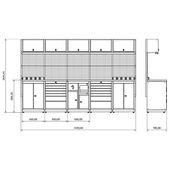 3.1 Metre Modüler Çalışma Tezgahı İE.36.18.26 - 4