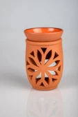 Lotus Çiçeği  El Yapımı Çömlek Buhurdanlık Tütsülük - 3