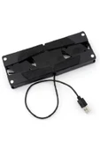 2 Fanlı Notebook Soğutucu Portatif Katlanabilir Laptop Soğutucu Fan Usbli Stand Bilgisayar Fanı - 4