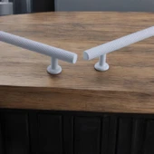 10 Adet Doruk Beyaz Metal Kulp 96 mm-9.6 cm Mobilya Çekmece Mutfak Dolabı Dolap Kulbu Kulpu Beyaz thumbnail 5