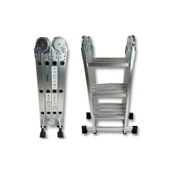 Endokon PLATFORMLU 3,46 Metre - 12  Basamaklı Katlanır Akrobat Merdiven - Büyük Menteşe - Kalın Profil thumbnail 8