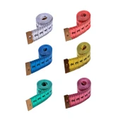 Mezura Yumuşak Şerit Terzi Metresi 1.5 Metre Renk Seçenekli PVC Diyetisyen Bel Ölçüm Bandı 1 Adet - 5