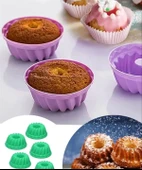 Muffin Kek Kalıbı Silikon 6 Adet - 2