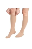 MEDİKALCİM Ccl2 Diz Altı Burnu Kapalı Çorabı (Bej) thumbnail 1