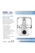 VZN Ultrasonik Hava Nemlendirici Buhar Makinesi Dijital Ekran, Akıllı Kumanda - 2