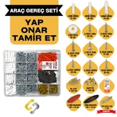 871 Parça 19 Çeşit Vida Dübel Seti Organizer, Vida, Dübel, Makaron Seti - 2