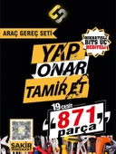 871 Parça 19 Çeşit Vida Dübel Seti Organizer, Vida, Dübel, Makaron Seti - 4