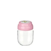 3lü Set Vintage Dekoratif Desenli Cam Kavanoz 425ml - 14,3 Oz - 2