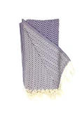 2'li Set Peştemal Plaj Havlusu , %100 Pamuk , Xxl 100x180cm, Marmaris, Kırmızı Mor - 5