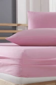 Pamuklu Ranforce Kumaş Lastikli Fitted Yastıklı Çarşaf Seti (Tüm Ebatlar) - 2