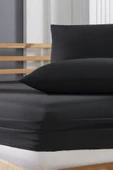 2 Adet Pamuklu Yastık Kılıfı 50 X 70 Cm Siyah - 2