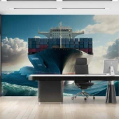Gemi Konteyner Deniz Duvar Kağıdı thumbnail 2