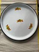 Emaye Sini Sofra, Yemek Sunum Tepsi, Yer Sofrası Çinko ~50 cm - 3