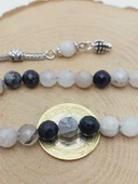 Beril (Rutil Kuvars) Taşı Üst Segment Faset Kesim 33lük Tesbih 8mm (36515) thumbnail 4