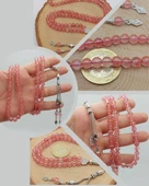 Gül Kuvars Taşı 99luk Tesbih 6mm (51362) thumbnail 1