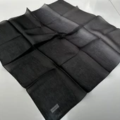 Piramit Kehribar Eşarp Siyah-Gri LTP0101 - 1