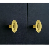 10 Adet Prizma Yuvarlak Kulp Mobilya Mutfak Dolabı Çekmece Dolap Kulplar Kapak Kulp Kulbu Metal Gold thumbnail 2