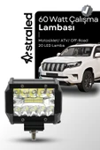 ASTRALED  60Watt Çalışma Lambası Kamyon Sis Farı Motosiklet Off-Road LED Lamba - 1