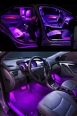ASTRALED  Çakmaklık Girişli RGB Ayak Altı Led Sese Duyarlı Led Müziğe Duyarlı 12 Led - 3