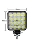 ASTRALED  12-24V 16 LED 4 Adet Offroad ATV Kamyon Tır Traktör İş Makinesi - 4