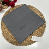 Piramit Kehribar Eşarp Koyu Gri LTP0221 - 1