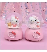 Hello Kitty Işıklı Müzikli Kar Küresi Orta Boy Alk3047 - 1