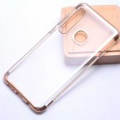 Samsung Galaxy A9 2018 Kılıf Kenarları Taşlı Darbeye Dayanıklı Silikon Kapak - 10