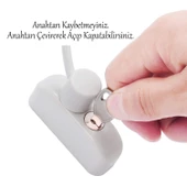 Pencere Emniyet Kilidi Çelik Halatlı Çocuk Pvc Mandalı Cam Hırsız Kilidi Beyaz Anahtarlı 1 Adet - 3