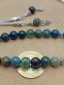 Yosunlu Akik Taşı Tesbih 33Lük 8mm (55986) thumbnail 4