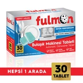 FULMON 30'LU BULAŞIK MAKİNESİ TABLETİ HEPSİ BİR ARADA - 1