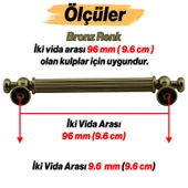 Selçuk Antik Sarı Metal Kulp 96 mm -9.6 cm Mobilya Çekmece Mutfak Dolabı Dolap Kulpları Kulbu Kulpu thumbnail 3