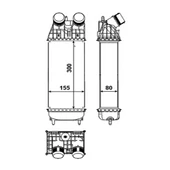 Citroen C-Elysee Turbo Radyatörü /İnterkol (2012-2022) 9803900780 40PE2700B 1.5 HDI, 1.6 HDI - 2
