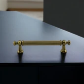 Selçuk Antik Sarı Metal Kulp 128 mm 12.8 cm Mobilya Çekmece Mutfak Dolabı Dolap Kulpları Kulbu Kulpu thumbnail 4