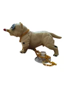 Pitbull Biblo Köpek Torpido Üstü Süsü Bej thumbnail 2